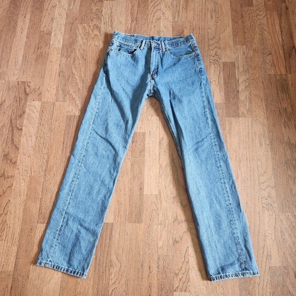 Levi's Other - Levis 505 Regular Fit Straight Leg Jeans Mens 34x36 Blue Medium Wash Denim 352